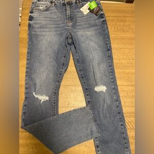 Cat & Jack Women's Distressed Blue Skinny Jeans(size 18 years old)